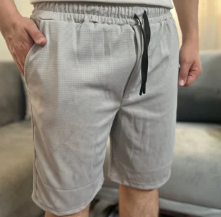 شلوارک پارچه بيسکوئيتی