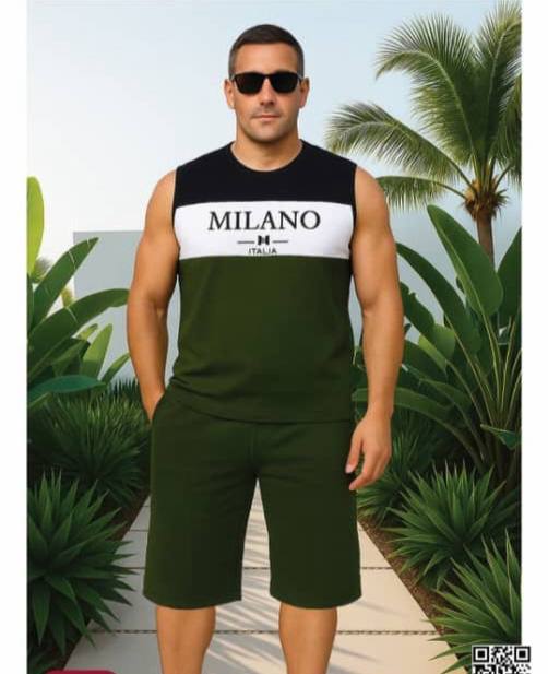 ست تاپ و شلوارک مردانه آتیس