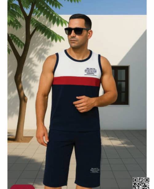 ست تاپ و شلوارک مردانه آتیس